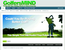 Tablet Screenshot of golfersmind.com